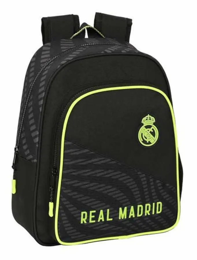 Skolryggsäck Real Madrid C.F. Svart (27 x 33 x 10 cm)