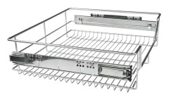 Merkatura - Kromad Kökslåda - Set om 2 - Mångsidig - Förvaring för Skåp - Medföljande Monteringsbeslag - Silver - 60 cm.