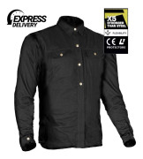 KEVLARSKJORTA FULL BLACK CE 17092:2020 FLANELL MC SKJORTA - MCV