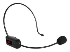 FM Microphone Wireless Headset Small Amplifier Head-Worn Microphone