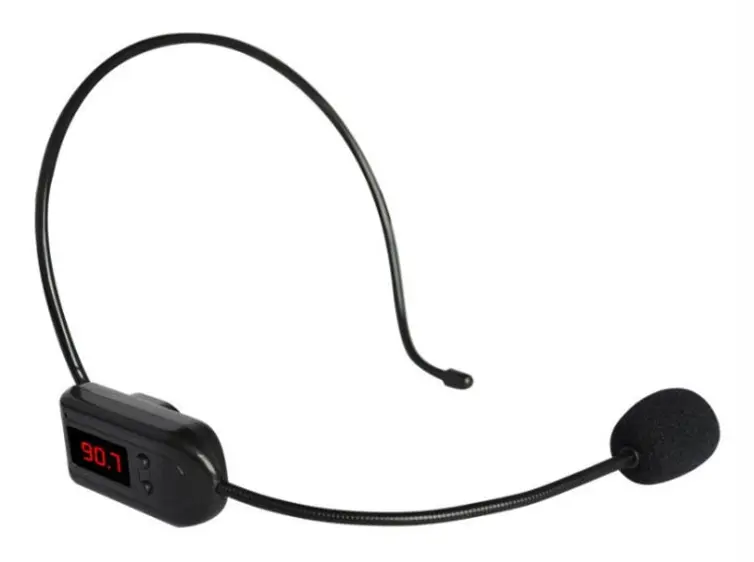 FM Microphone Wireless Headset Small Amplifier Head-Worn Microphone