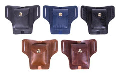 Men Belt Cigarette Box Mobile Phone Waist Bag Cigarette Holder(Apricot)