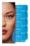 SWATI - Coloured Contact Lenses - Sapphire - 1 Day Lenses x 5