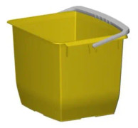 Hink 13 l fyrkantig gul,1 st