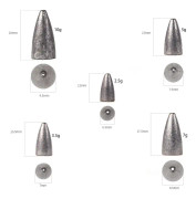 3 Bags LEO 27912 Lure Sea Rod Lead Drop Cast Fishing Sinker, Specification: 5g