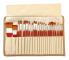 24 PCS/Set Canvas Bag Nylon Wool Gouache Brush Set(Red Pole)