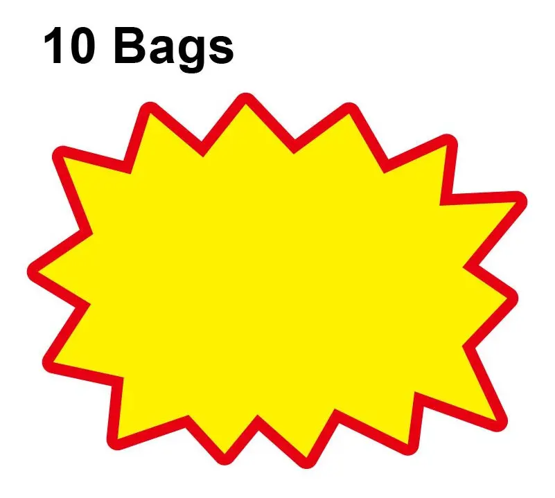 WM-314 10bags 9x7cm Explosion Sticker Product Price Tag Supermarket Price Label