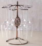Iron Hanging Wine Glass Shelf Drain Rack Goose Egg Cup Holder