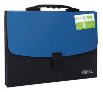 ChuangSheng A4 Hand Ventilation Piano Bag Student Document Storage Plastic Folder(8031 Blue Cover Black)