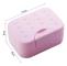 2 PCS Portable Travel Soap Box(Pink)