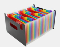 Organ Expanding Colored File Folder A4 Organizer Portable Business Office Supplies, Size: 33x23.5cm, Size:37 Pockets