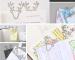 8 PCS/Set Deer Head Paper Clip Shaped Paper Clip Creative Shape Pin Bookmark
