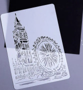 4 Big Ben Construction Series Painting Template Theme City A4 Label Template