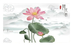 Household Cloth Dust-proof Cover for Television, Size:47-48 inch(Lotus)