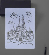 7 Castle Construction Series Painting Template Theme City A4 Label Template