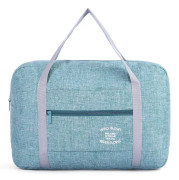 Portable Folding Travel Storage Bag Organizer Large Capacity Luggage Packing Tote Bag(Dark Green)