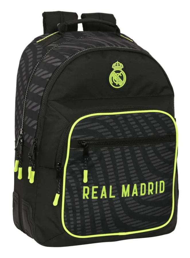 Skolryggsäck Real Madrid C.F. Svart (32 x 42 x 15 cm)