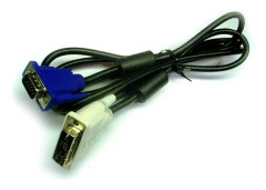 HP 410940-001, VGA (D-Sub), DVI, Svart, Hane/Hane