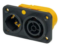 Neutrik NAC3PX, powerCON, Svart, Gul, Polyamid, 250 V, 16 A, -30 - 80 ° C