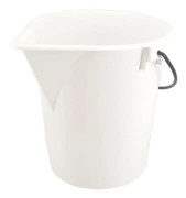 Vit hink 25 l med pip - utan lock