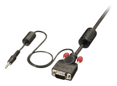 LINDY 37303 VGA / Teleplugg Anslutningskabel 10.00 m Svart