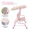 Rootz Gunglekplats för barn - Rosa - Metall, Polyester - 43,3 cm x 27,55 cm x 43,3 cm