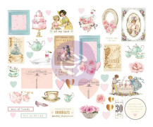Chipboard Stickers Prima Marketing - With Love - 45 st