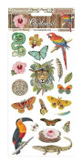 Chipboard Stickers Stamperia 15x30 cm - Amazonia - 20 st