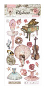 Chipboard Stickers Stamperia 15x30 cm - Passion - 24 st