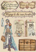 Wooden Die Cuts Stamperia - Lady Vagabond - Labels