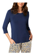 Lady Avenue Bamboo Pyjamas Three Quarter Sleeve