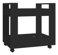 Skrivbordsvagn svart 60x45x60 cm konstruerat trä