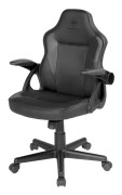 DELTACO GAMING DC120 Junior - Spelstol - armstöd - lutning - svängtapp - polyuretanläder - svart