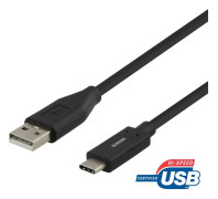 DELTACO USB C TO USB A BLACK 1M MOBILITY PACKAGE