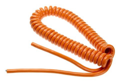 Spiralkabel orange PUR 2,5mm2 längd 50-250cm