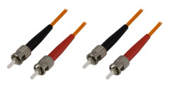 DELTACO Fiberkablage ST - ST, duplex, multimode 3m