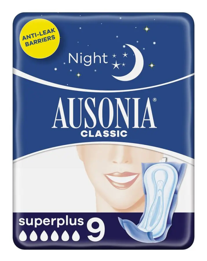 Natt Kuddar Ausonia Super Plus 9 antal
