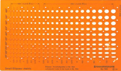 Ellipsmall, mini-ellipsmall, 1-8mm, 15-60 graders vinkel, 230 ellipser (ovalmall)