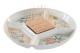 Snacksbricka DKD Home Decor 23,5 x 23,5 x 3 cm Grön Stengods