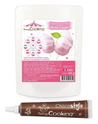 Rosa sockervaddsberedning + Chokladpenna