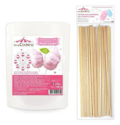 Rosa sockervaddsberedning 160 g + 25 pinnar