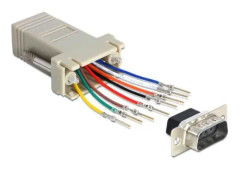 DeLOCK D-Sub 9 RJ45 Grå gränssnittskabel och adapter - 65462