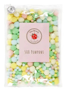 Bell Trade 20007 Lulubug Pom Poms i 5 pastellfärger, 500 pack