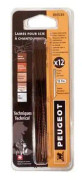 Set med 12 rullblad 127 x 1,08 x 0,34 mm - 15 TPI - 803283 - Peugeot