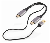 DisplayPort till HDMI-adapter GEMBIRD 2m Svart - Högkvalitativ anslutning för smidig överföring av ljud och bild.