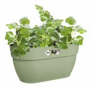 ELHO - Blomkruka - Vibia Campana Easy Hanger Medium - Pistaschgrön - Utebalkong - L 24,1 x B 36 x H 26,5 cm