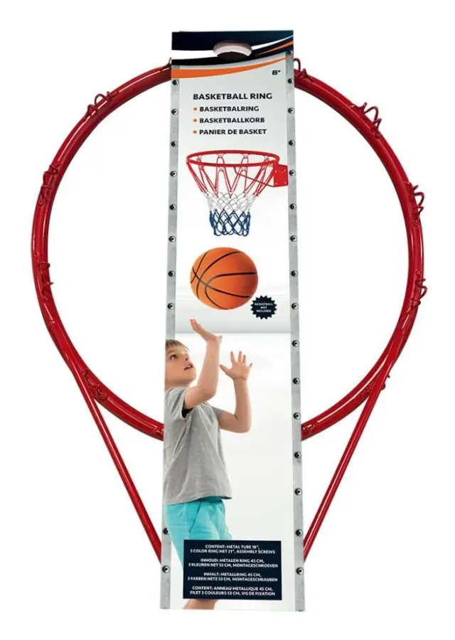 Alert Metal Basketring med Net Orange