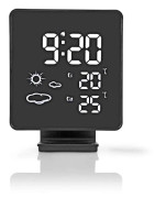 Nedis WEST403BK Väderstation Trådlös Sensor Väckarklocka Väderprognos