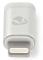 Lightning Adapter | Apple Lightning, 8-stifts | USB Micro-B Hona | Guldplaterad | Aluminium | Kartong med täckt fönster