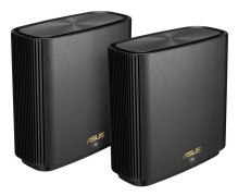 ASUS ZenWiFi XT9 - Wifi-system - (2 routrar) - upp till 5700 kvadratfot - mesh 1GbE, 2.5GbE - Wi-Fi 6 - Trippelband
